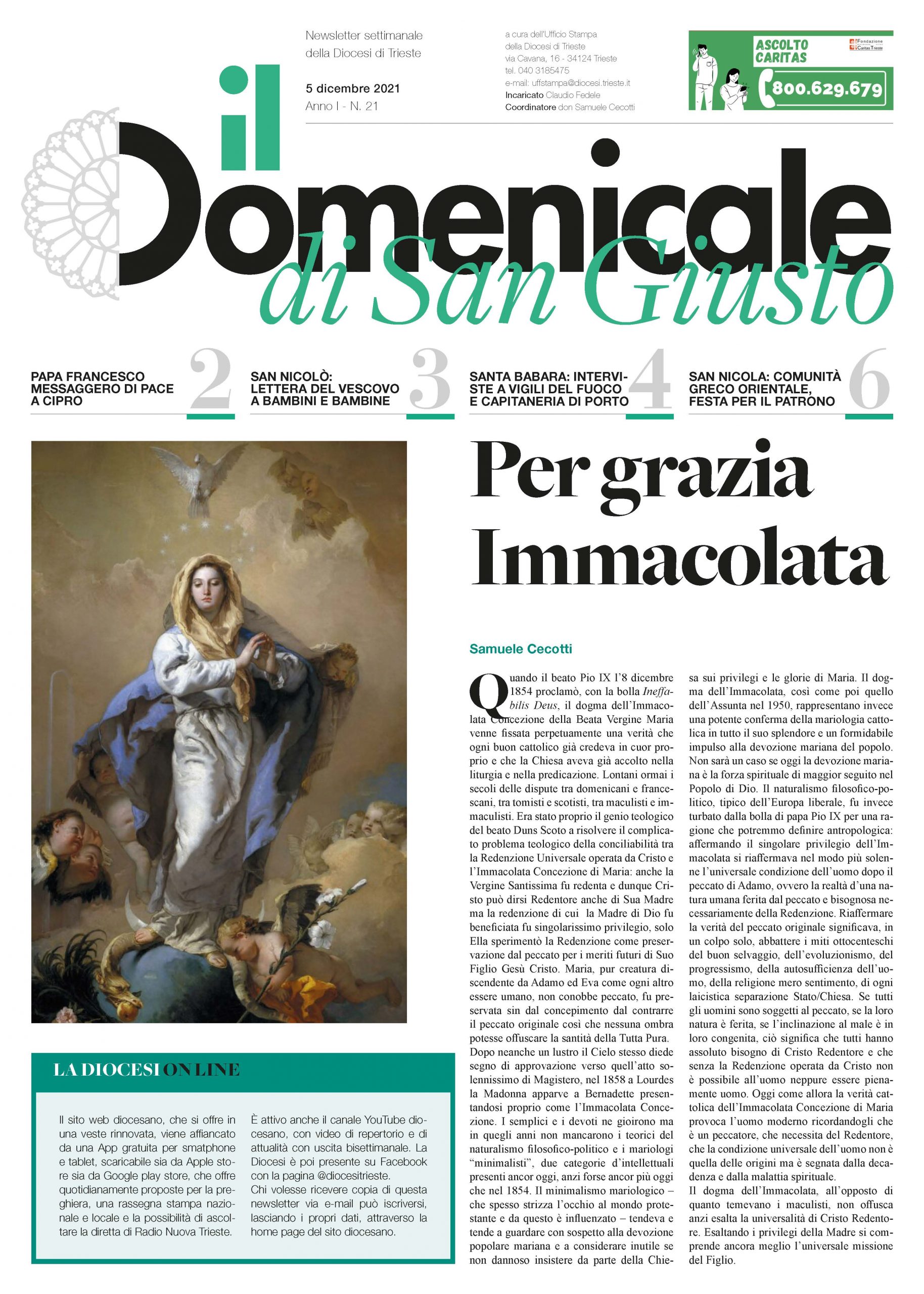 il Domenicale di San Giusto n. 21