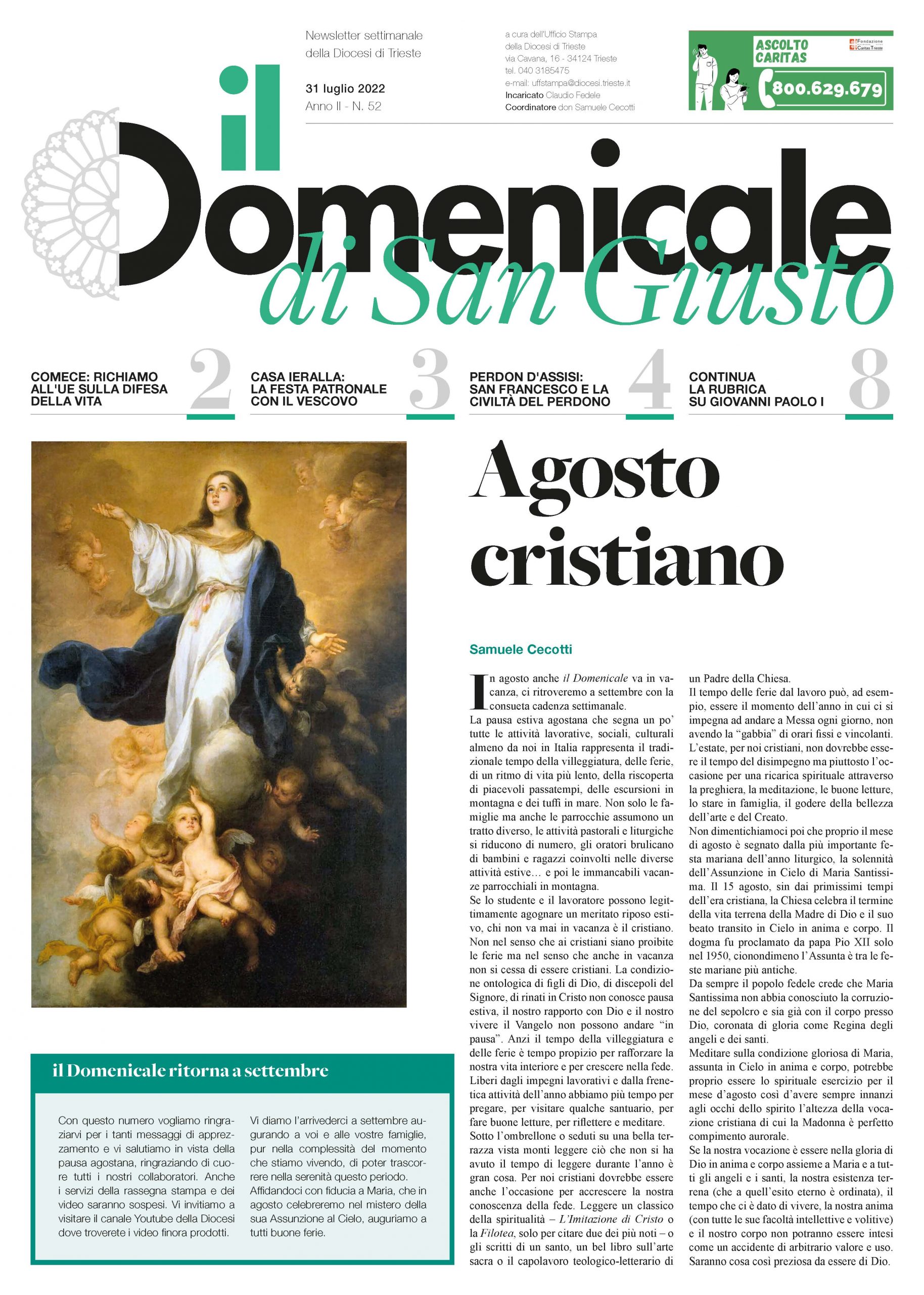 il Domenicale di San Giusto n. 52