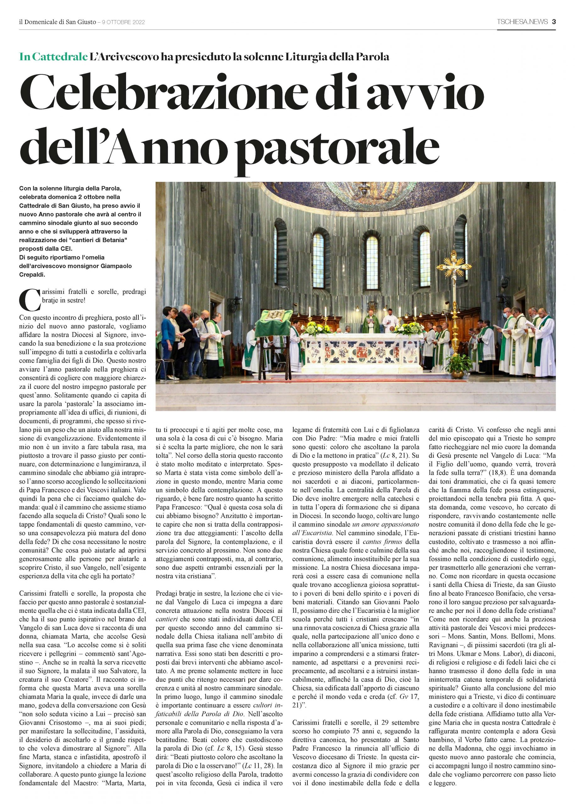 il Domenicale di San Giusto n. 58