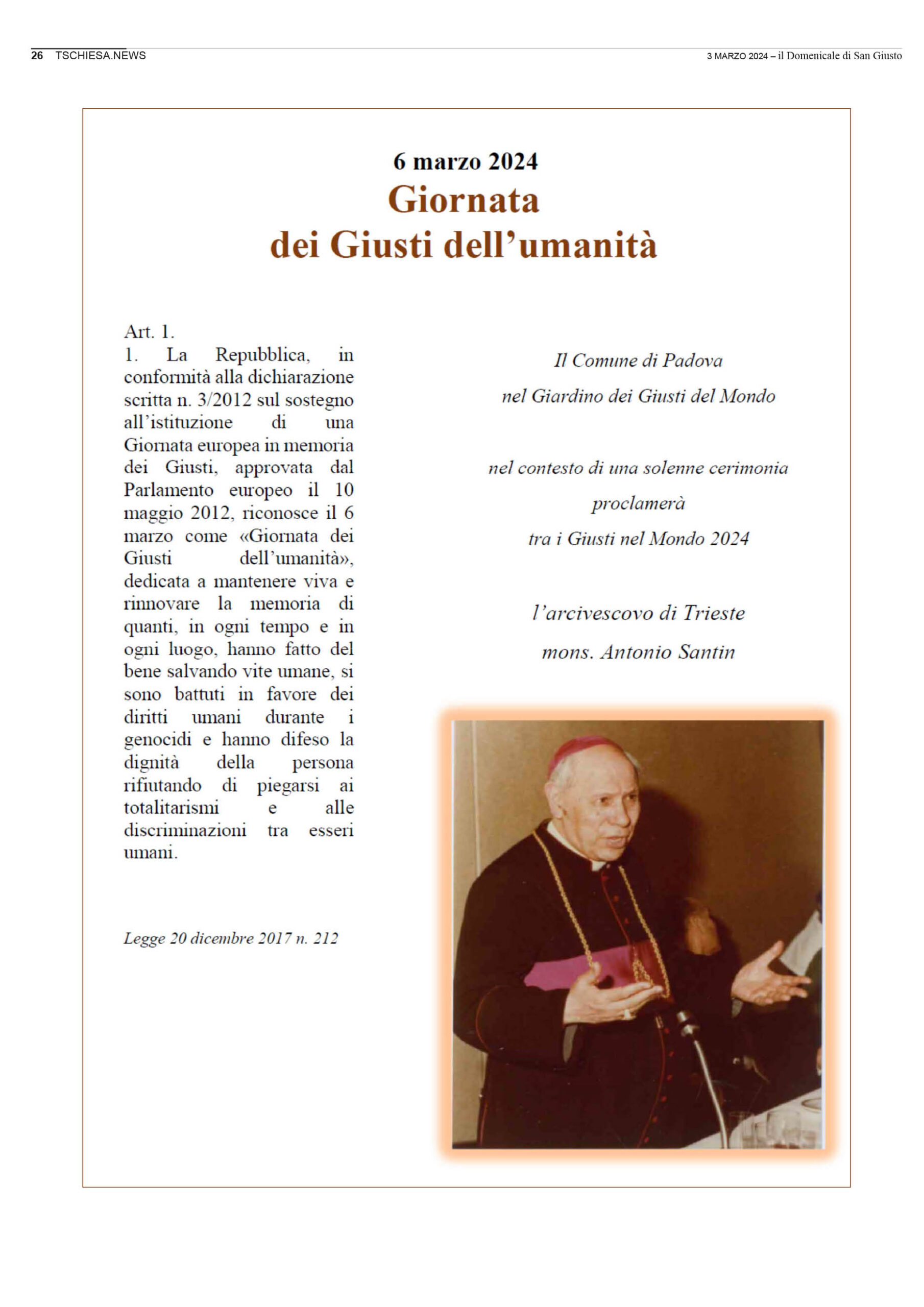 il Domenicale di San Giusto n. 117