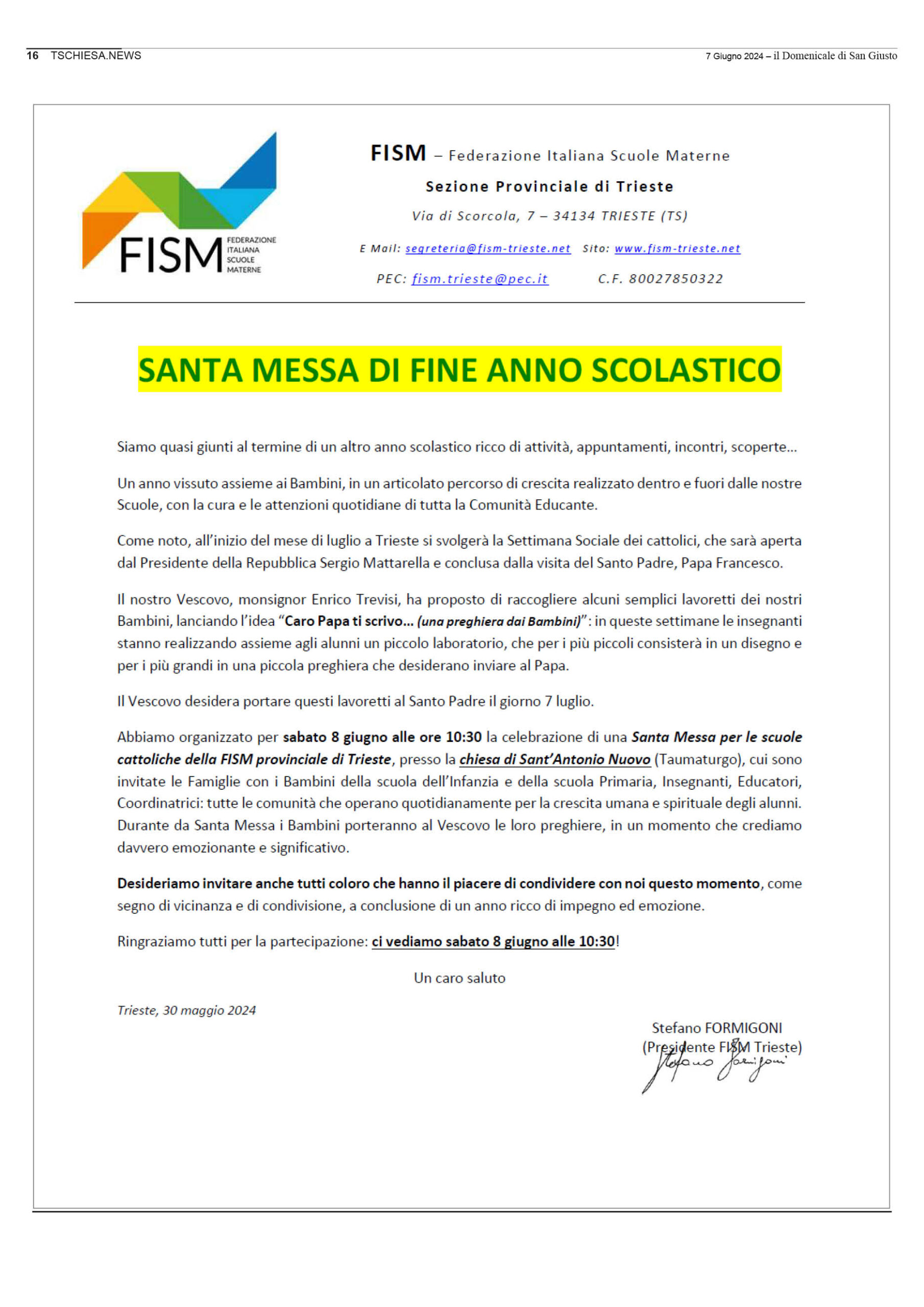 il Domenicale di San Giusto n. 131