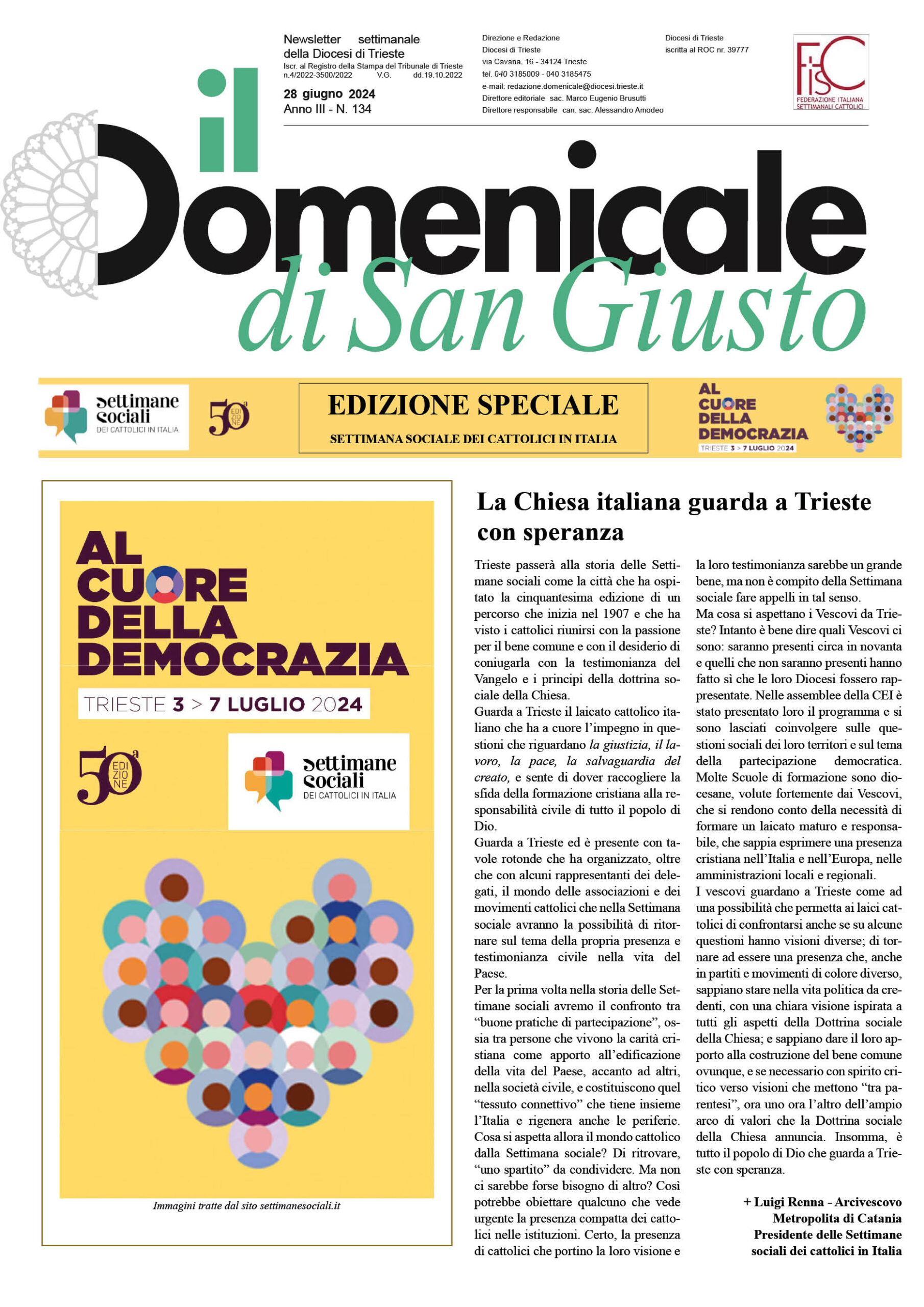 il Domenicale di San Giusto n. 134