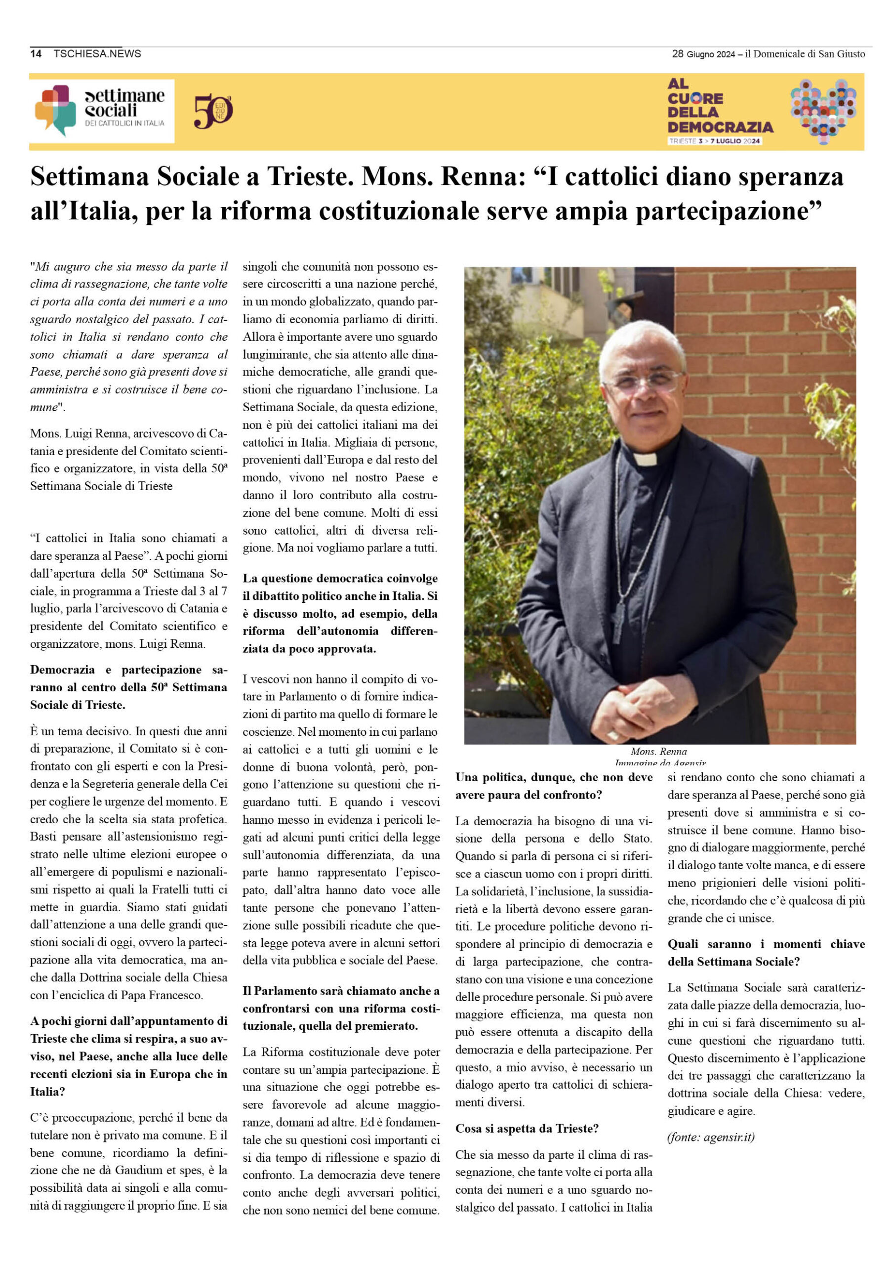 il Domenicale di San Giusto n. 134