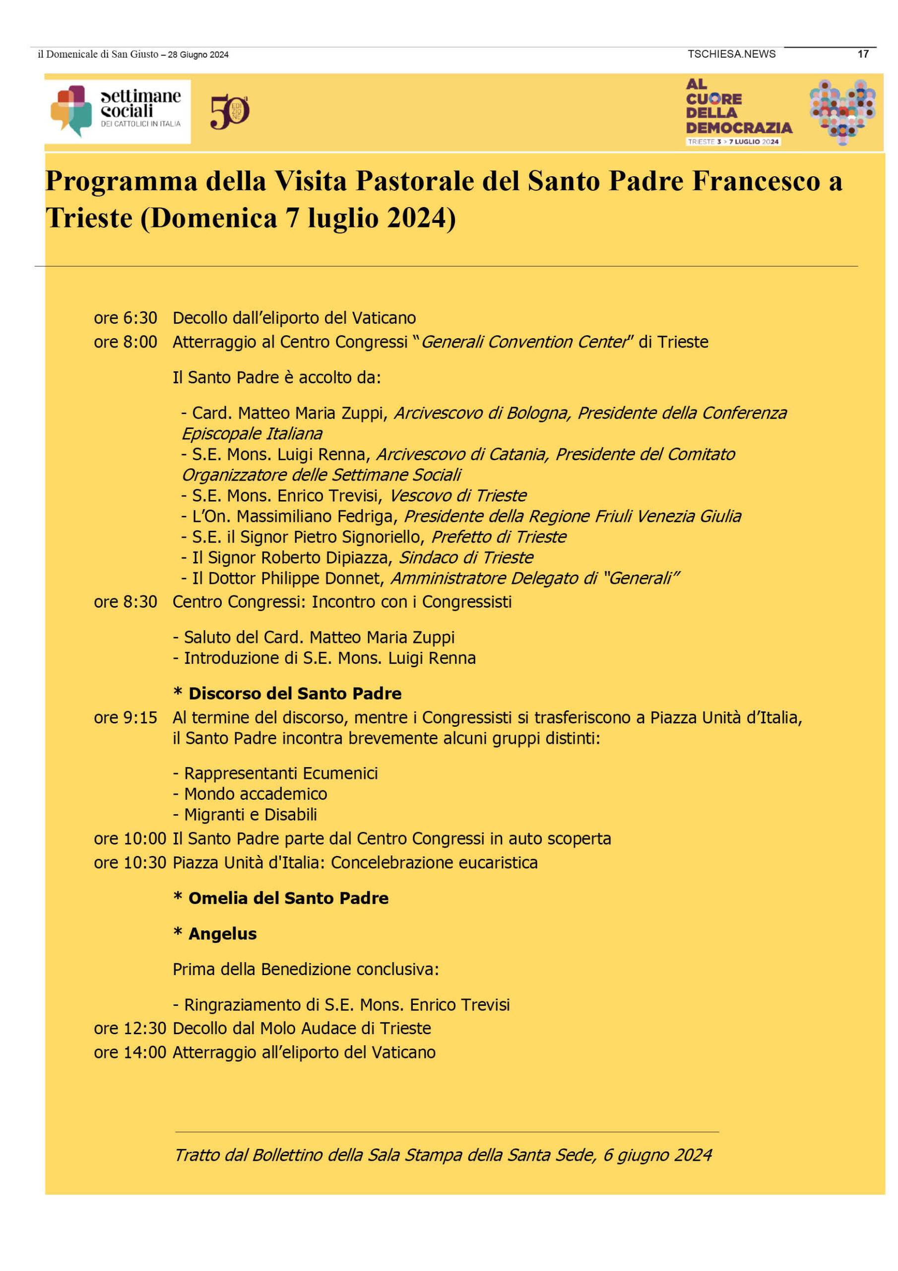 il Domenicale di San Giusto n. 134
