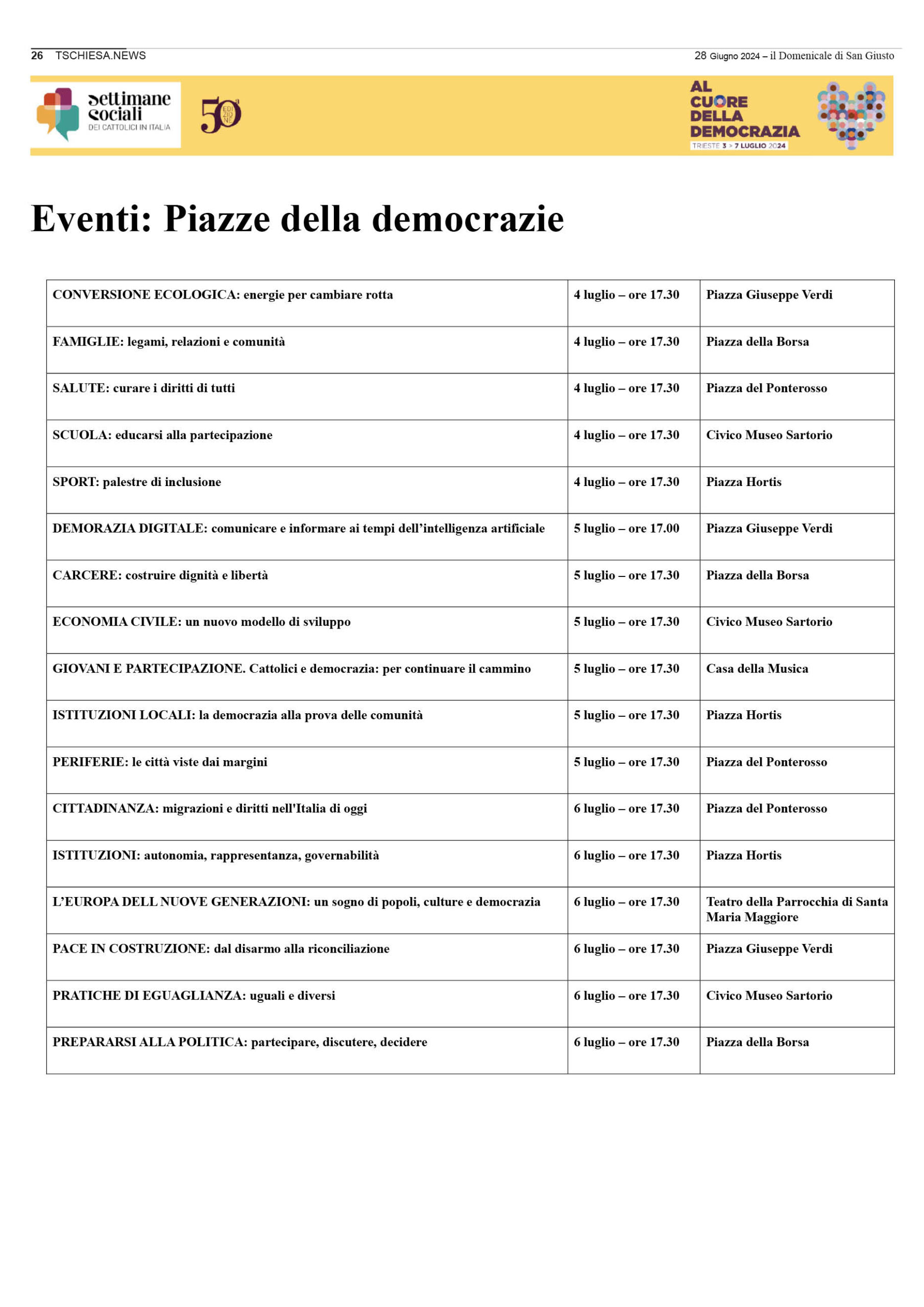 il Domenicale di San Giusto n. 134