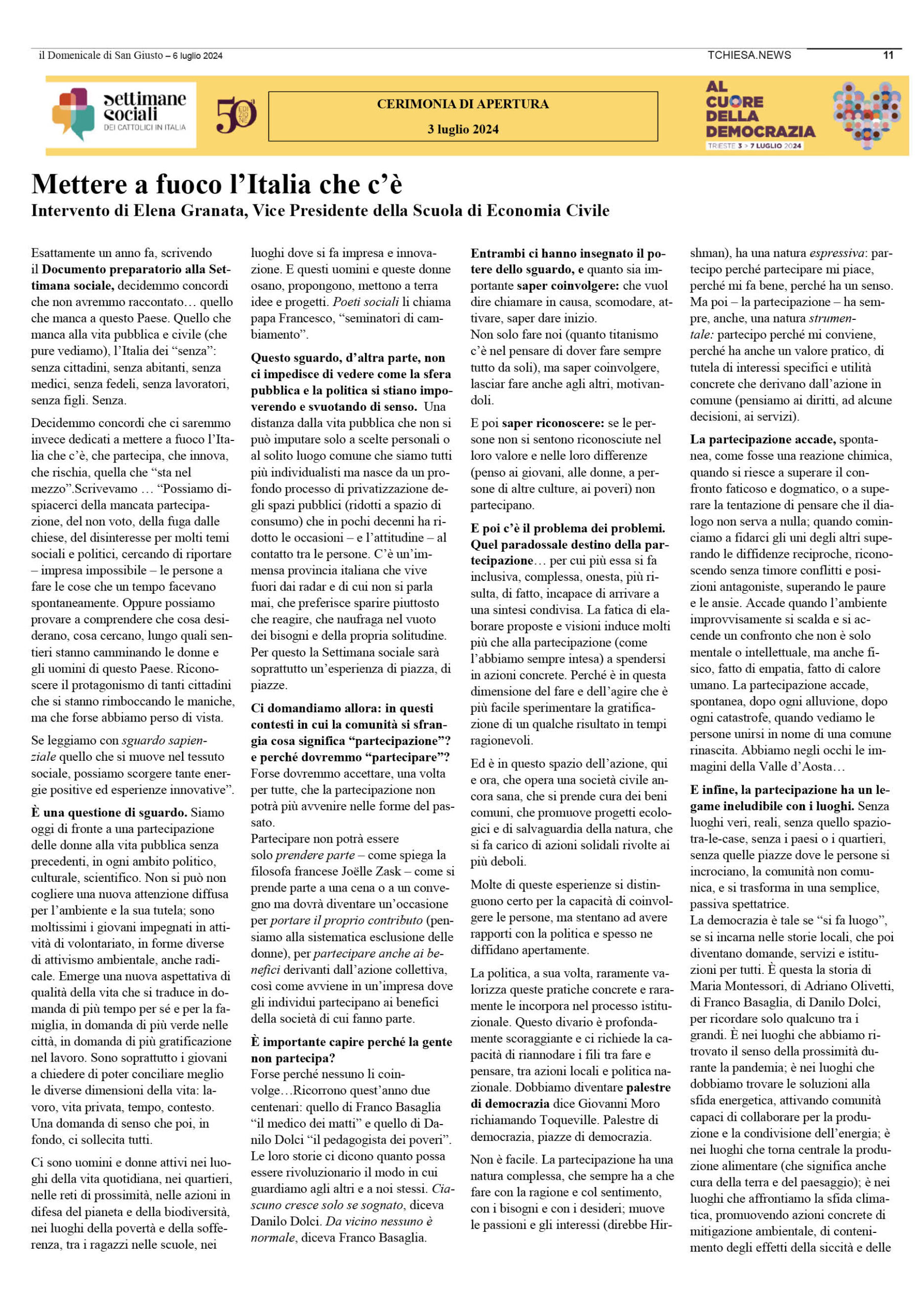 il Domenicale di San Giusto n. 135