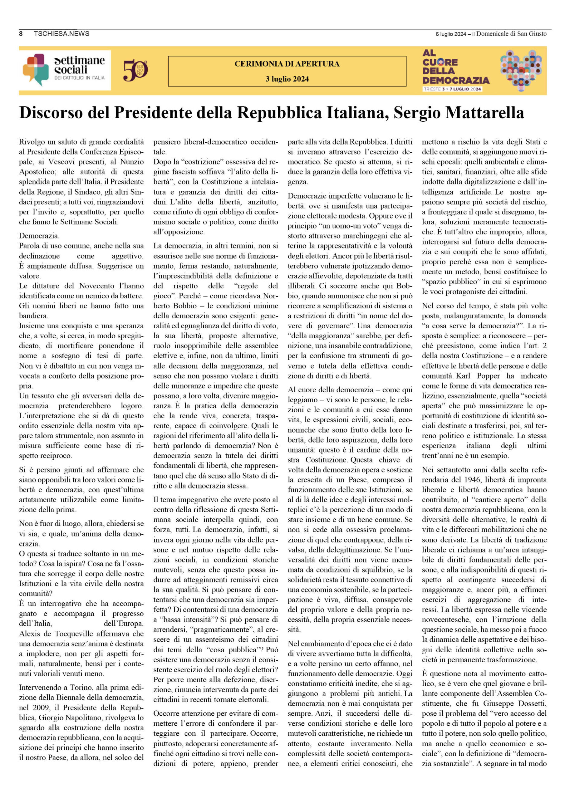 il Domenicale di San Giusto n. 135