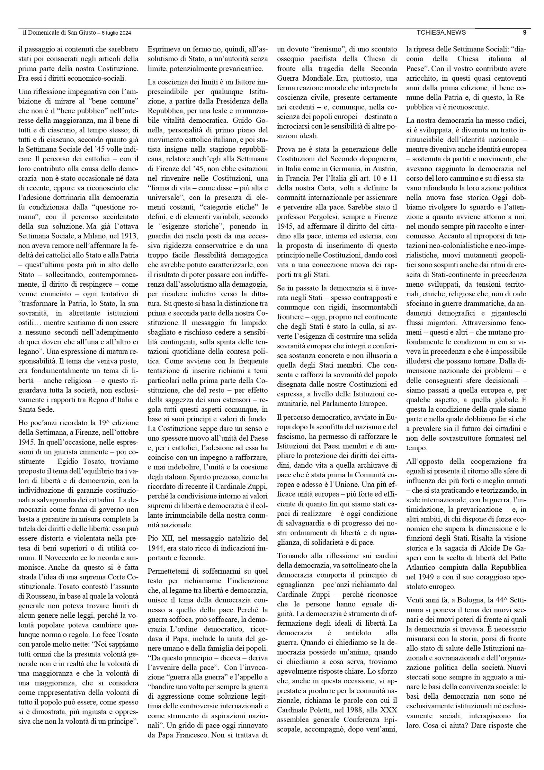 il Domenicale di San Giusto n. 135