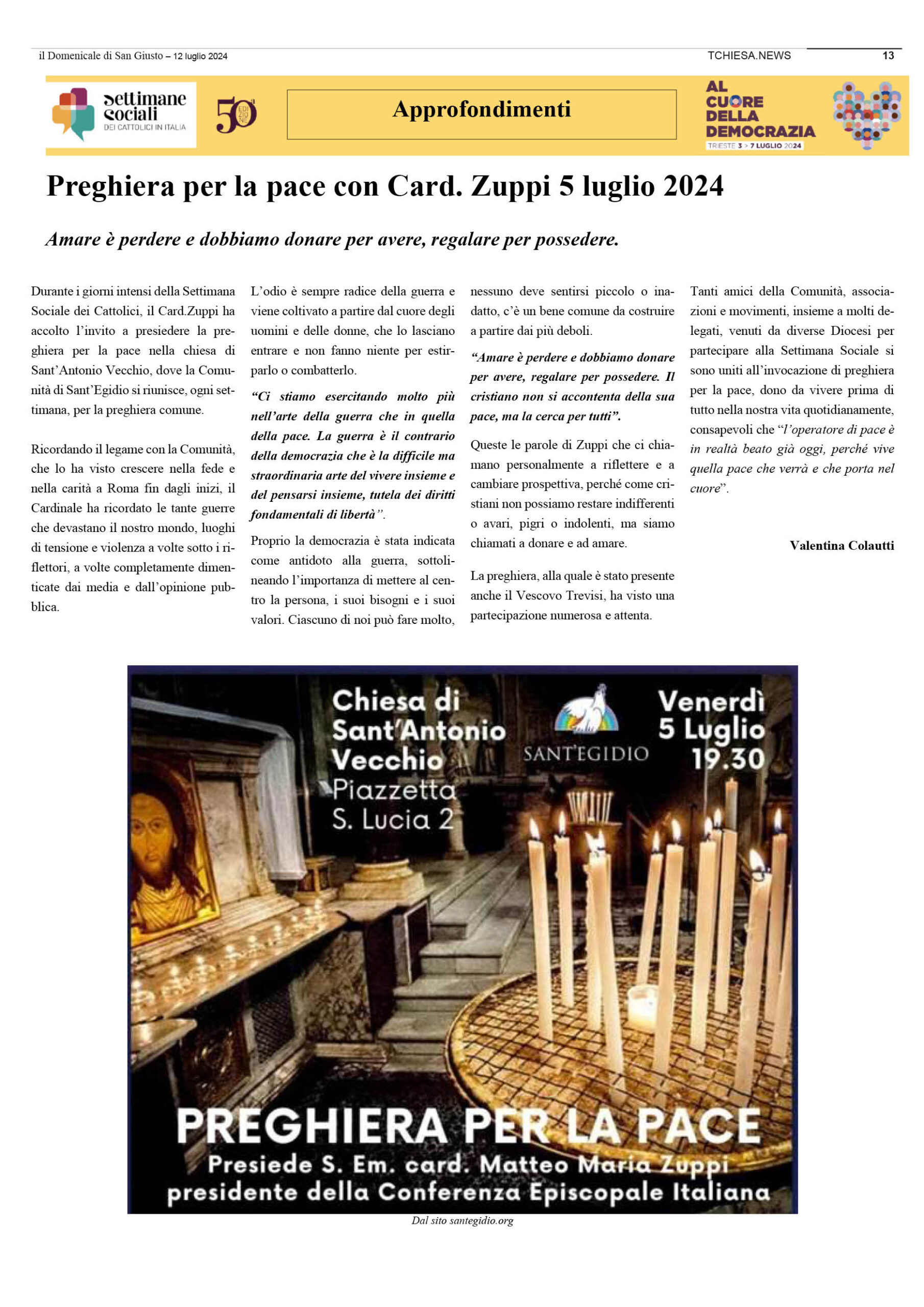 il Domenicale di San Giusto n. 136