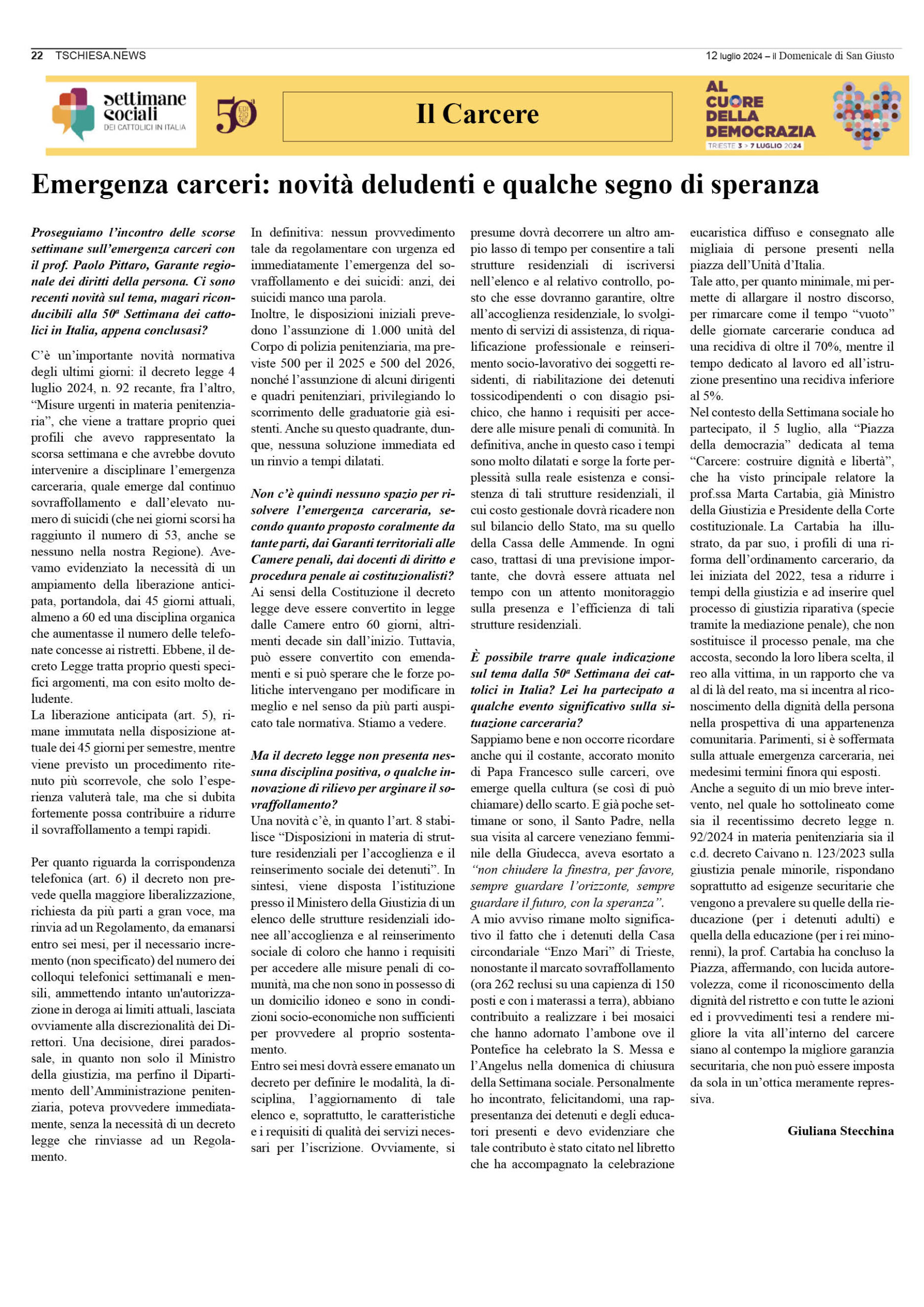 il Domenicale di San Giusto n. 136