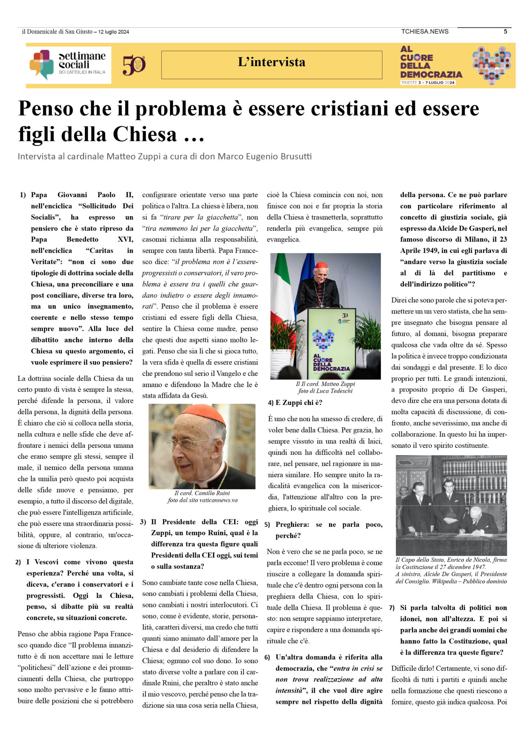 il Domenicale di San Giusto n. 136