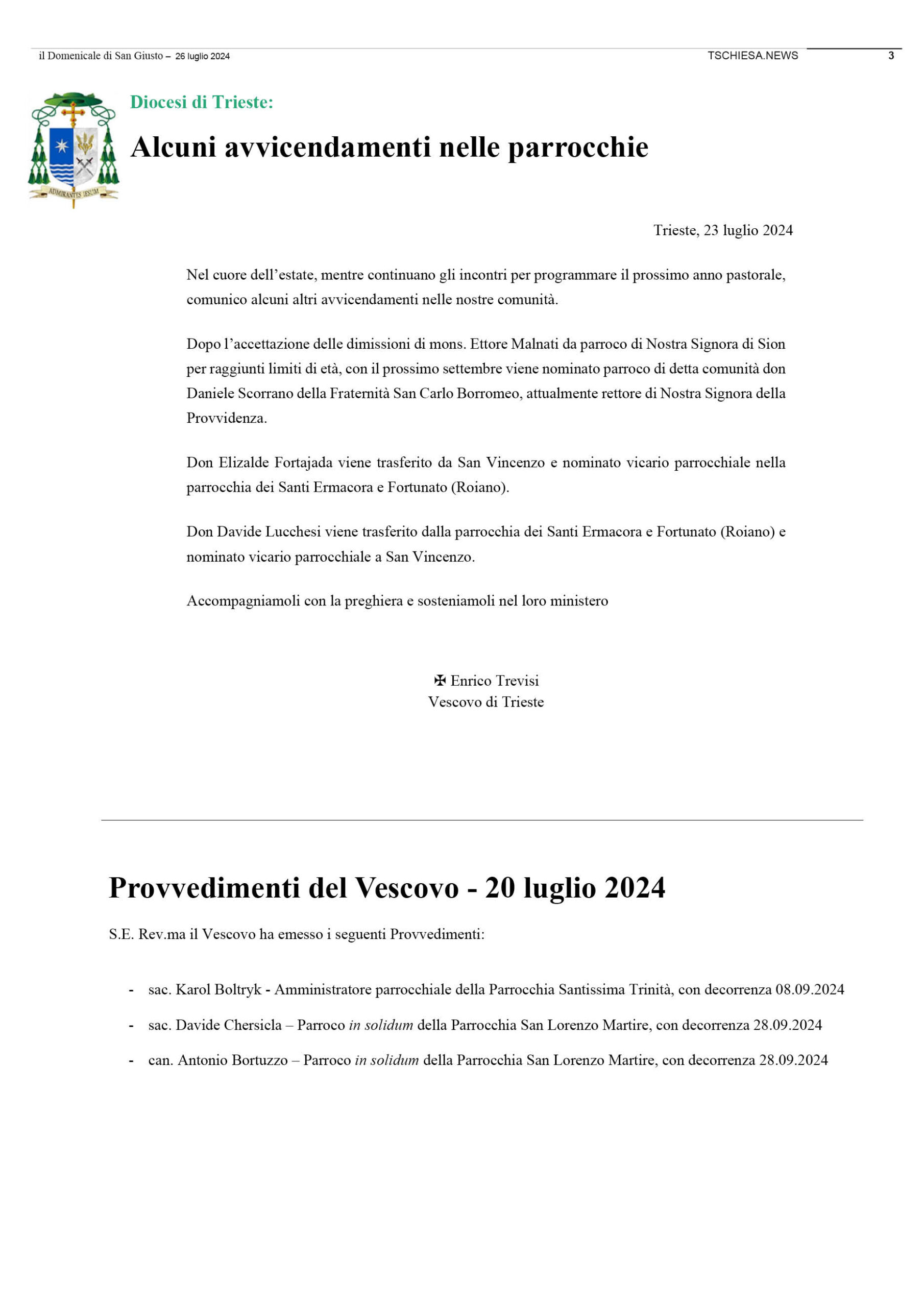 il Domenicale di San Giusto n. 138