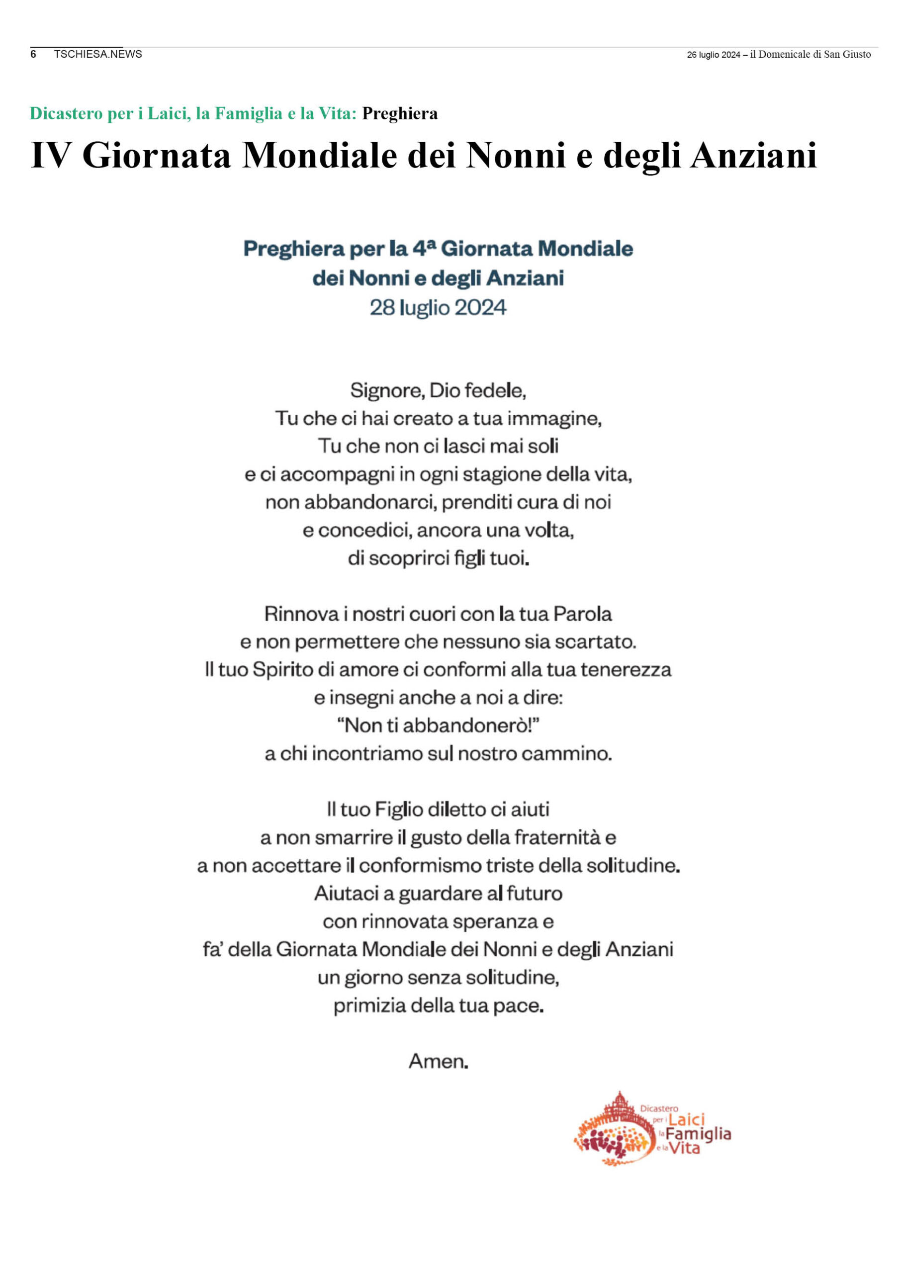 il Domenicale di San Giusto n. 138