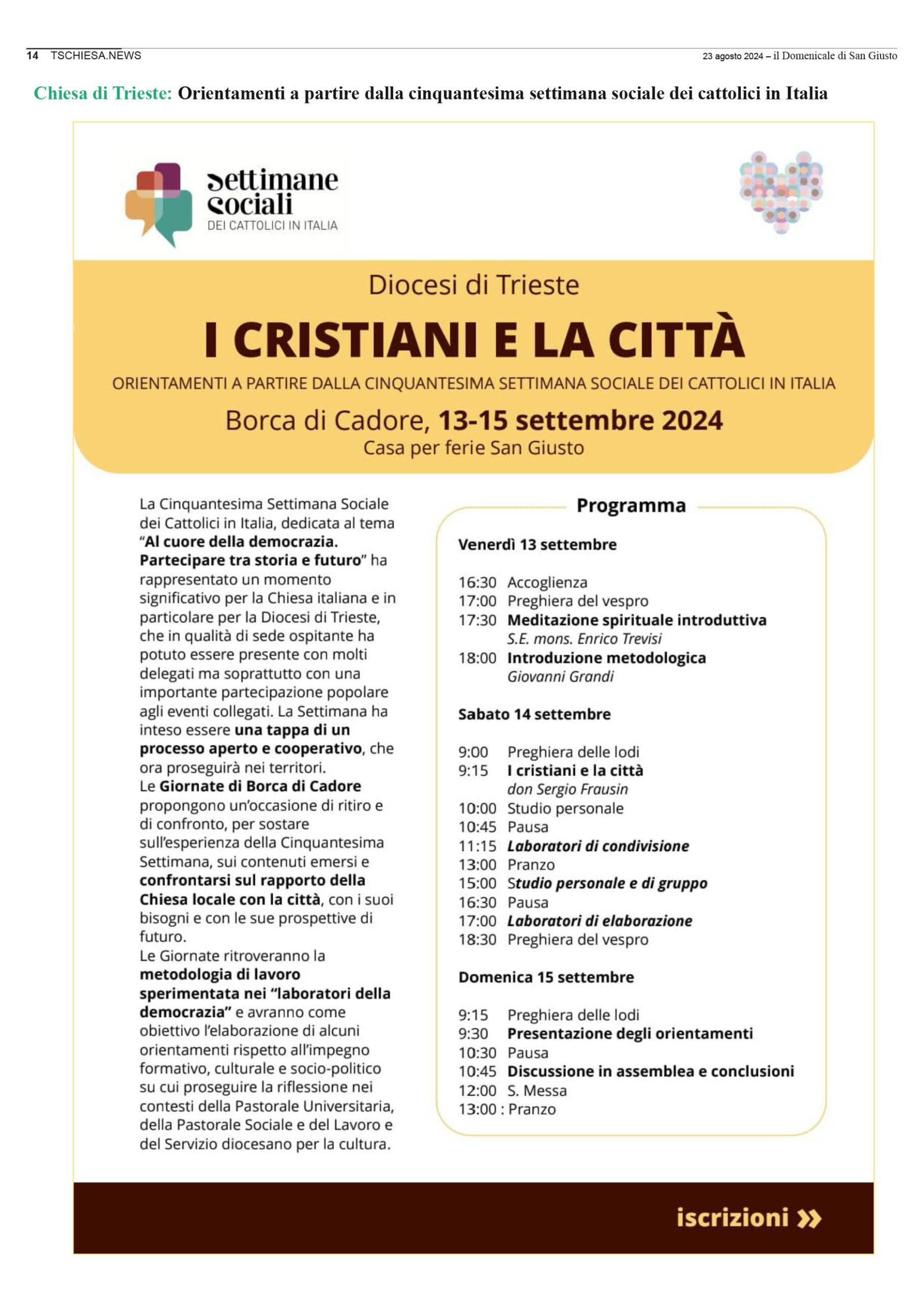il Domenicale di San Giusto n. 140