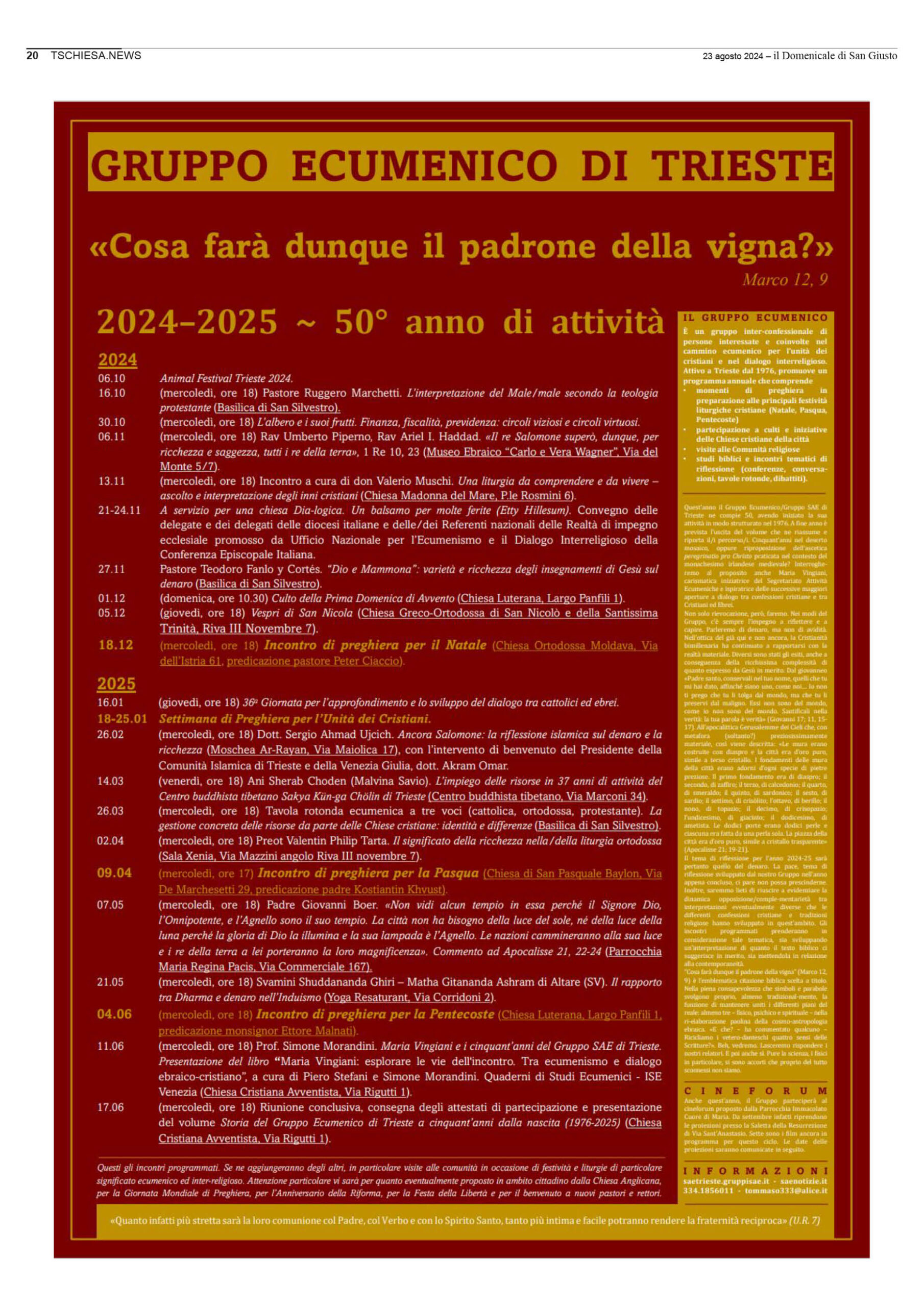 il Domenicale di San Giusto n. 140