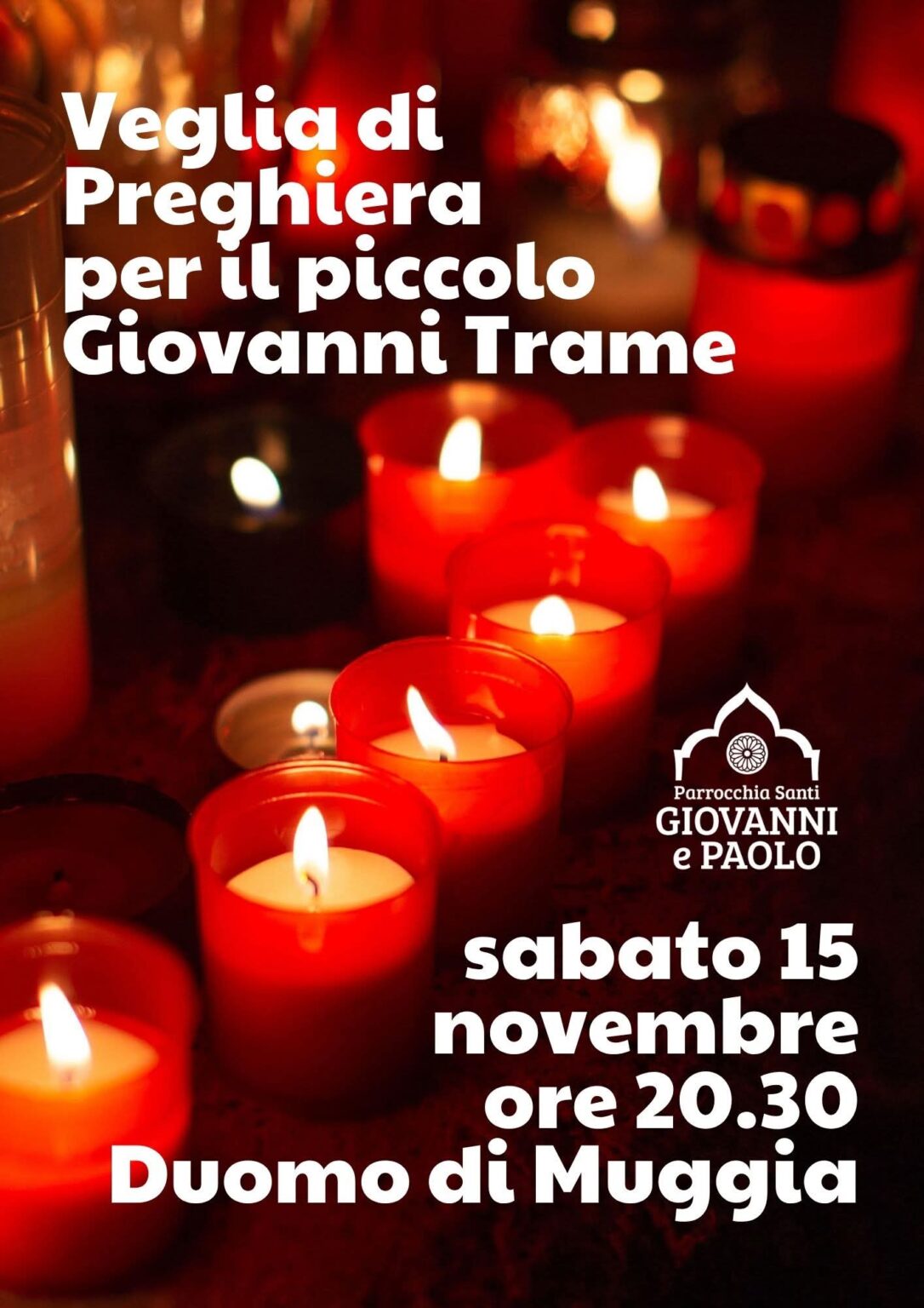 Veglia di preghiera per il piccolo Giovanni Trame - Diocesi di Trieste