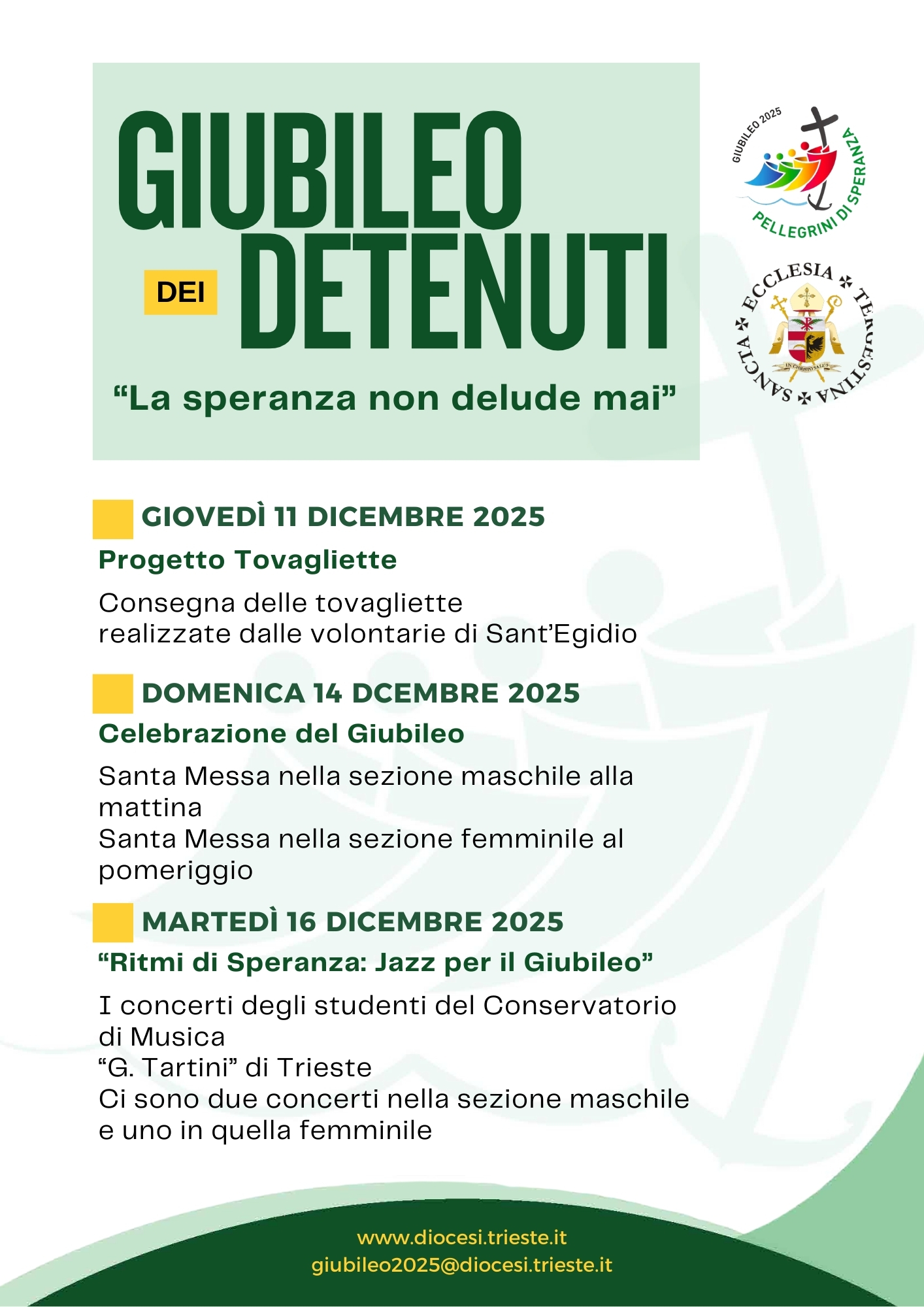 Giubileo delle carceri senza orari