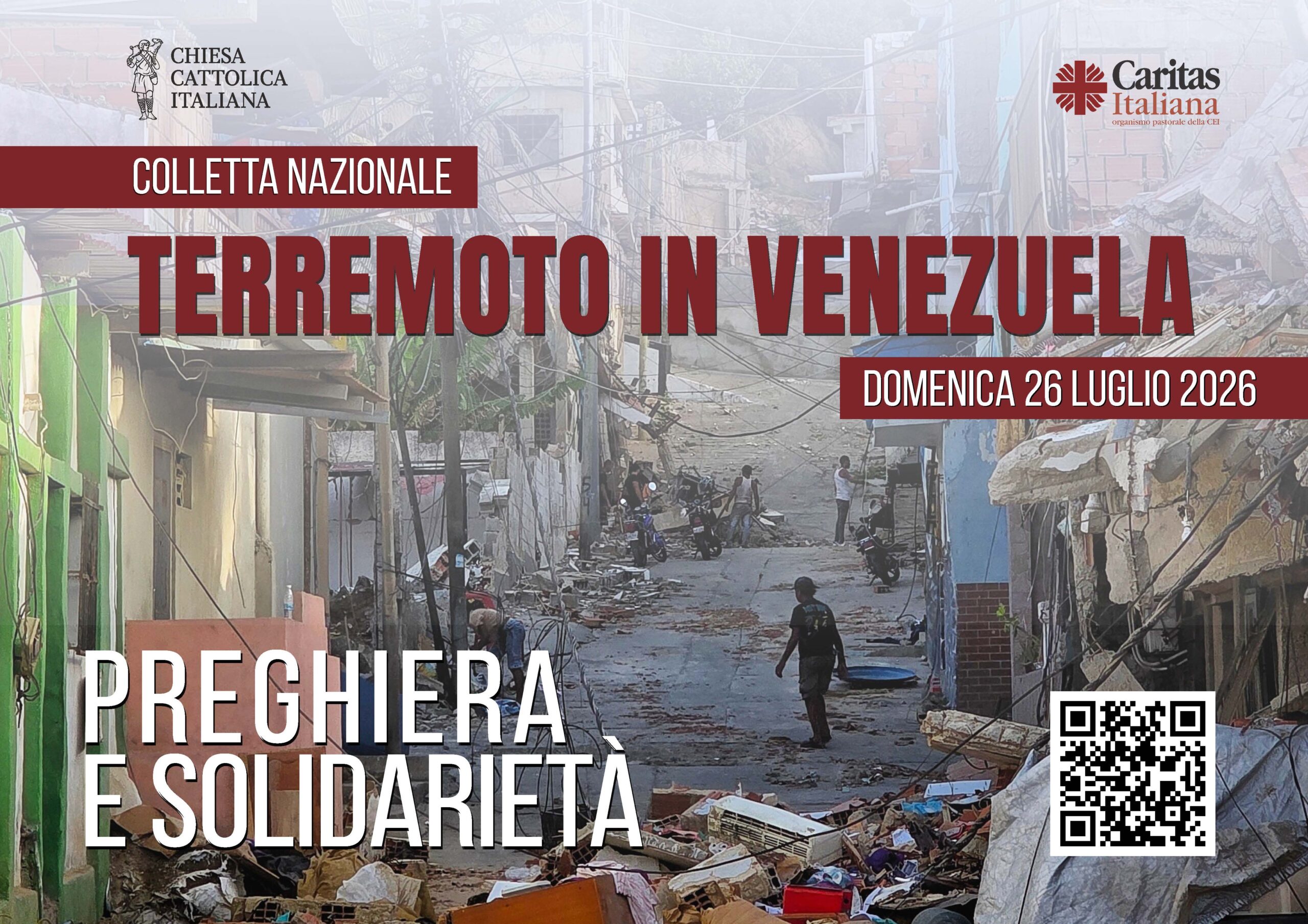 Il 26 luglio Colletta nazionale per le popolazioni del Venezuela
